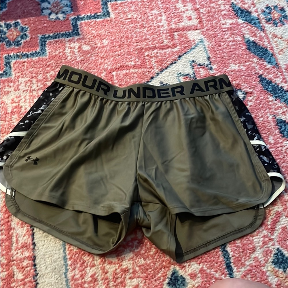 Under Armour Women's Athletic Shorts in Olive